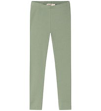 MarMar Leggings - Rib - Bomuld/Modal - Leg - Frosted Green