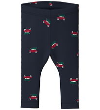Name It Leggings - Rib - NbmRistmas - Navy Blazer/Cars