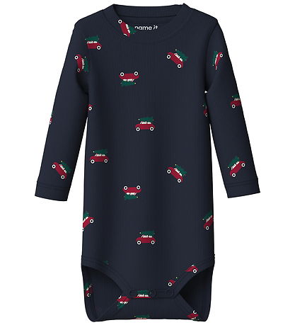 Name It Body l/æ - Rib - NbmRistmas - Navy Blazer/Cars
