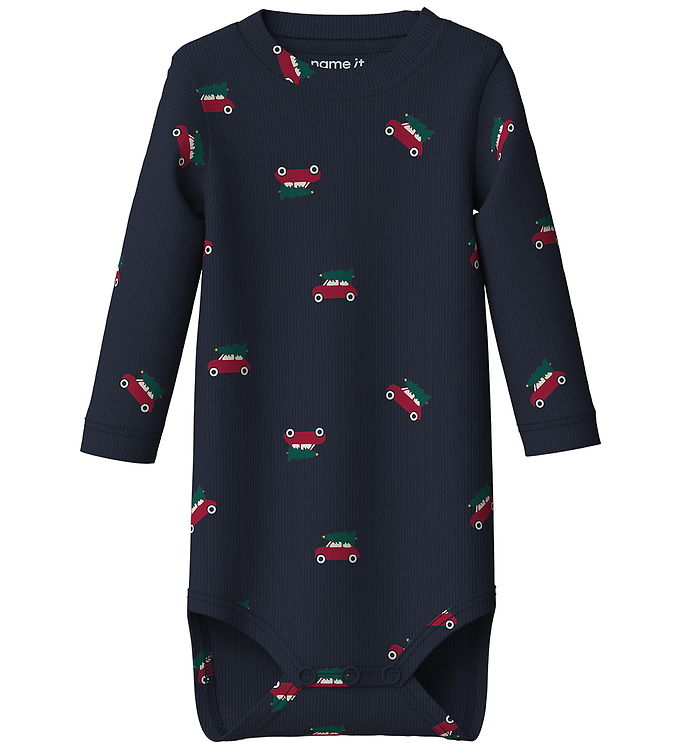 Name It Body l/æ - Rib - NbmRistmas - Navy Blazer/Cars