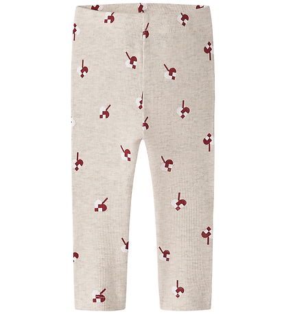 Name It Leggings - Rib - NbfRisakab - Peyote Melange