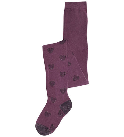Melton Tights - Hearts - Hydrangea