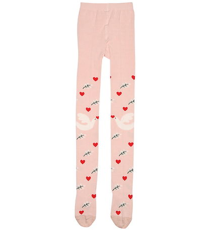 Melton Strømpebukser - Love Dove - Crystal Pink