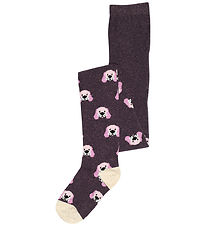Melton Collants - Chien Glitter - Dark Purple