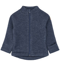Mikk-Line Fleecejakke - Uld - Blue Melange