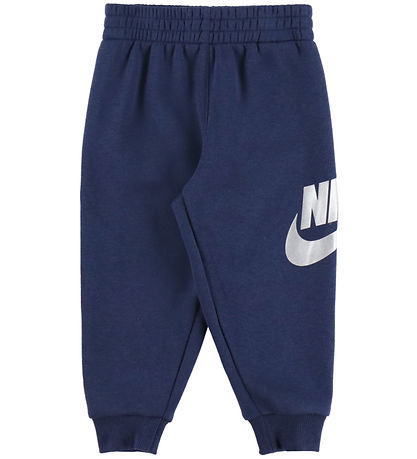 Nike Sweatsæt - Midnight Navy/Silver