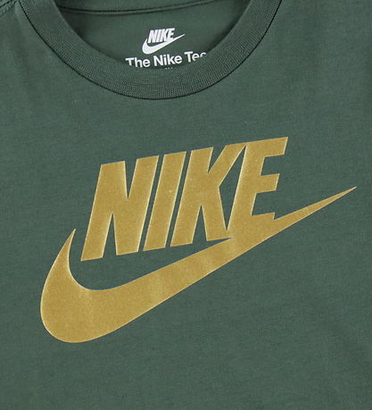 Nike T-shirt - Camo Green/Gold
