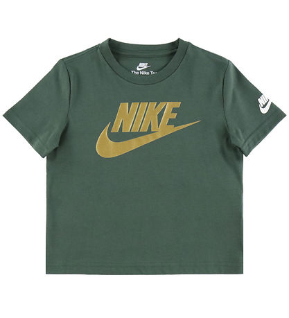 Nike T-shirt - Camo Green/Gold