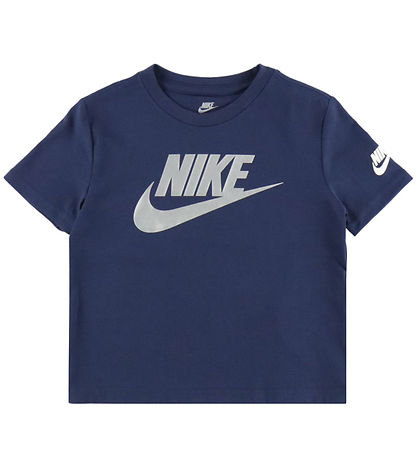 Nike T-shirt - Midnight Navy/Silver
