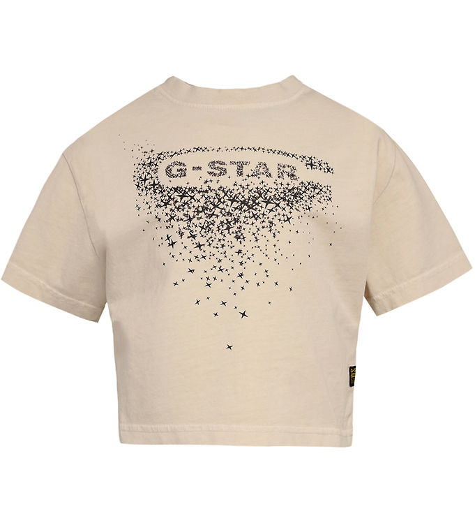 G-Star RAW T-shirt - Cropped - Milk