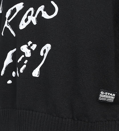 G-Star RAW Bluse - Strik - Crew - Sort