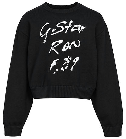 G-Star RAW Bluse - Strik - Crew - Sort