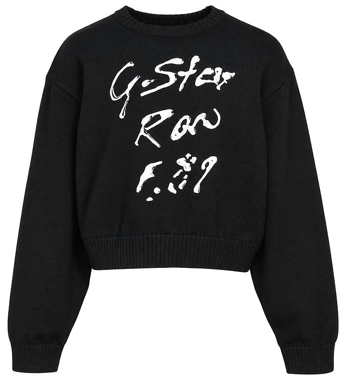 G-Star RAW Bluse - Strik - Crew - Sort