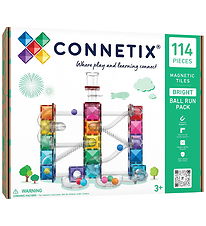 Connetix Magnet Sæt - 114 Dele - Ball Run Bright Pack