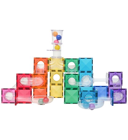Connetix Magnet Sæt - 114 Dele - Ball Run Bright Pack