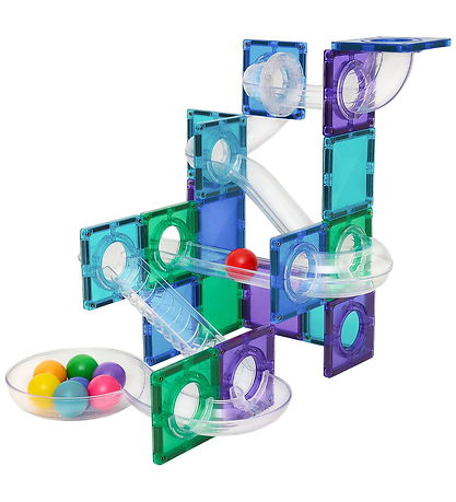Connetix Magnet Sæt - 114 Dele - Ball Run Bright Pack