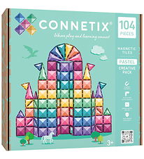 Connetix Magnetsæt - 104 Dele - Pastel Creative Pack