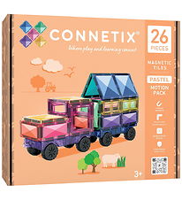 Connetix Magnetsæt - 26 Dele - Pastel Motion Pack