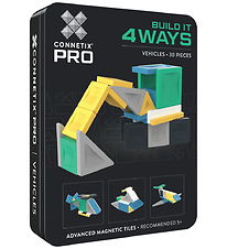 Connetix Magnetsæt Pro - 30 Dele - Build-It Vehicles Sæt