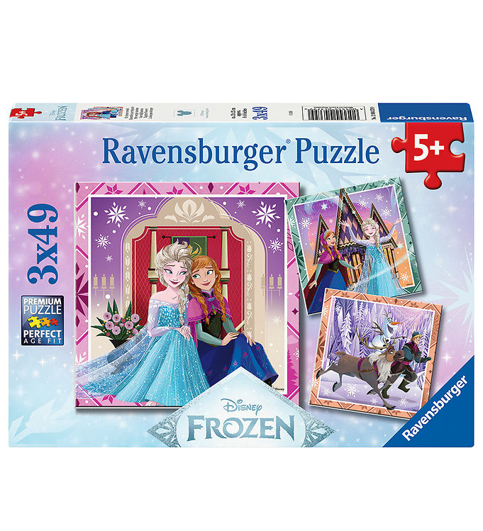 Ravensburger Puslespil - 3x49 Brikker - Disney Frozen