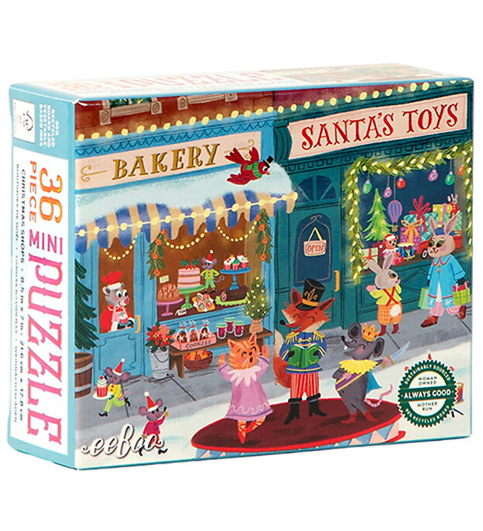 Eeboo Puslespil - 36 brikker - Christmas Shops