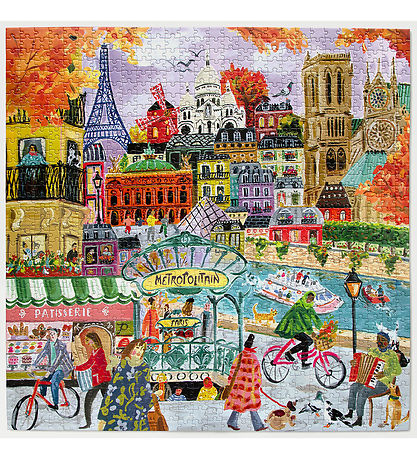 Eeboo Puslespil - 1000 Brikker - Paris in Autumn