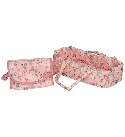 MaMaMeMo Dukkevogn m. Lift - Blomster