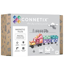 Connetix Magnetsæt - 50 Dele - Pastel Transport Pack