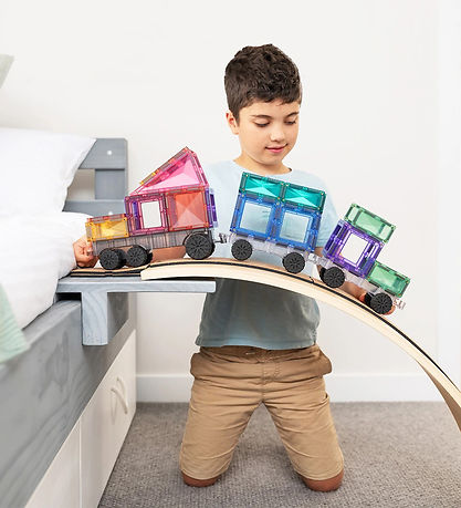 Connetix Magnetsæt - 50 Dele - Pastel Transport Pack