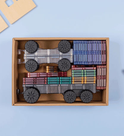 Connetix Magnetsæt - 50 Dele - Pastel Transport Pack