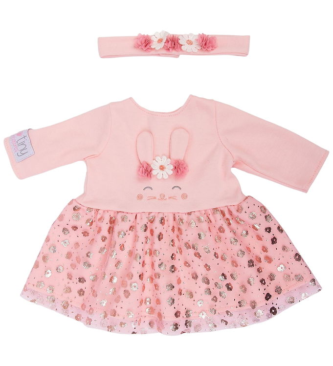 Tiny Treasures Dukketøj - Bunny Flower Outfit