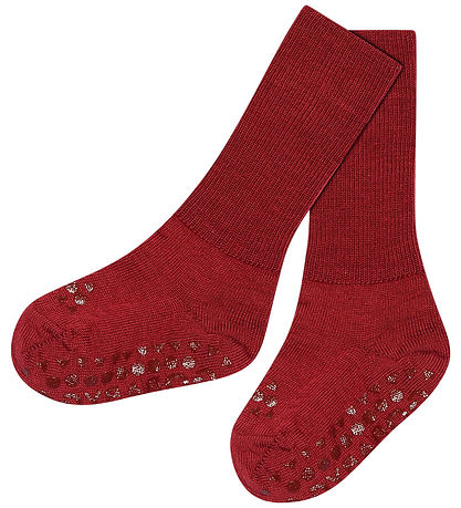 GoBabyGo Skridsikre Strømper - Uld - karanda Red