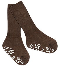 GoBabyGo Skridsikre Strømper - Non-Slip - Brown Melange
