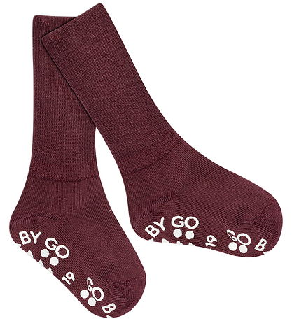 GoBabyGo Strømper - Non-Slip - Grape Skin