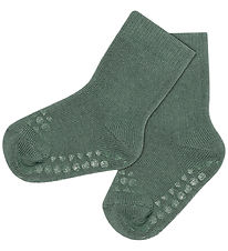 GoBabyGo Skridsikre Strømper - Teddy - Dark Forest
