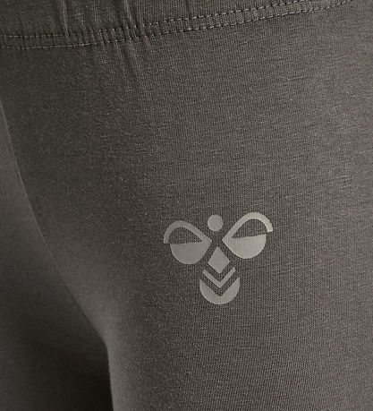 Hummel Leggings - 2-pak - HmlMini - Dark Gull Gray/Vintage Khaki
