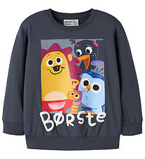Name It Sweatshirt - NmmAban - Børste - Ombre Blue