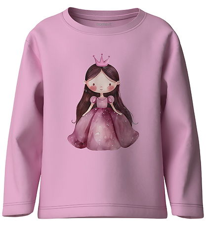 Name It Bluse - NmfVotea - Full Blooming Pink/Pink Princess