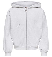 Kids Only Cardigan - KogOlivia - Light Grey Melange/Silver Glitt