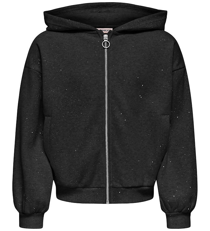 Kids Only Cardigan - KogOlivia - Black/Silver Glitter
