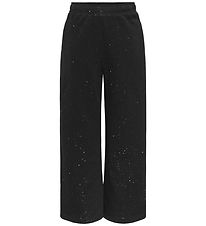 Kids Only - Sweatpants - KogOlivia - Black/Silver Glitter