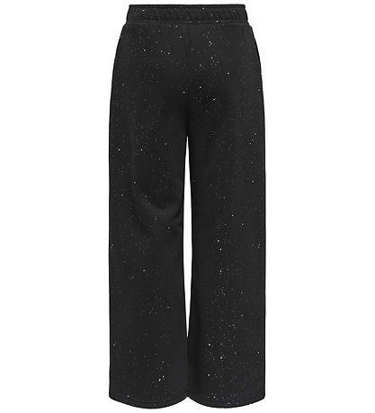 Kids Only - Sweatpants - KogOlivia - Black/Silver Glitter