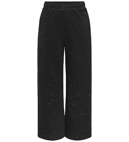 Kids Only - Sweatpants - KogOlivia - Black/Silver Glitter