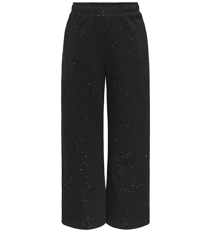 Kids Only - Sweatpants - KogOlivia - Black/Silver Glitter