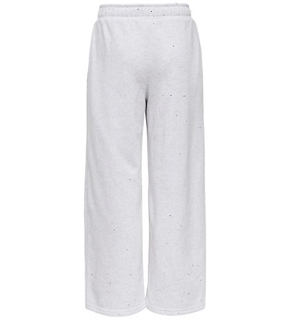 Kids Only Sweatpants - kogOlivia - Light Grey Melange/Silver Gli