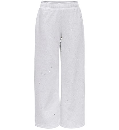 Kids Only Sweatpants - kogOlivia - Light Grey Melange/Silver Gli