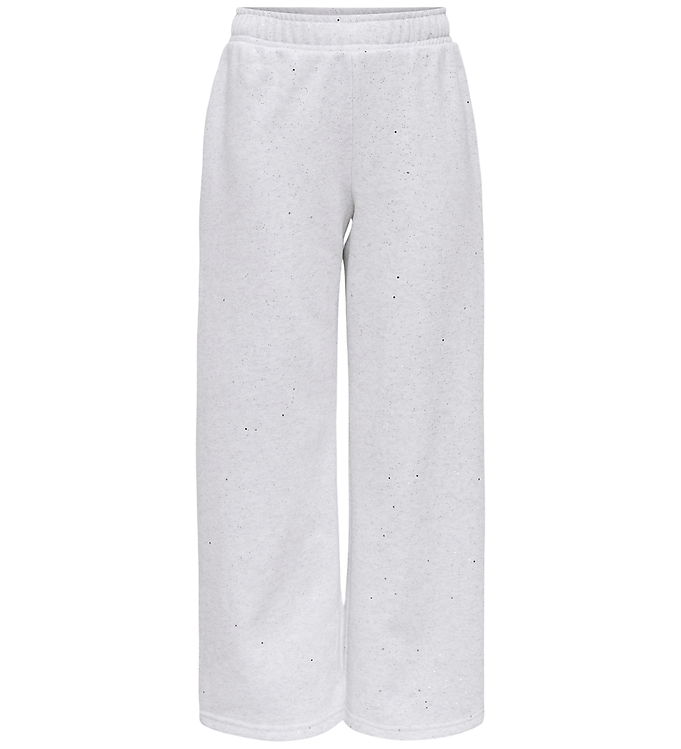 Kids Only Sweatpants - kogOlivia - Light Grey Melange/Silver Gli