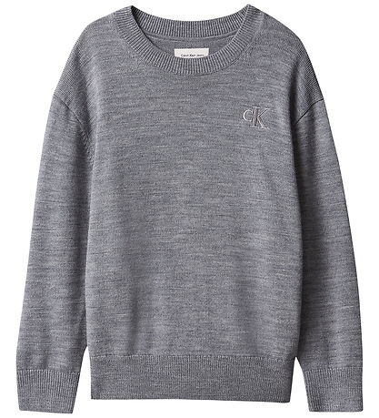 Calvin Klein Bluse - Strik - Medium Grey Heather