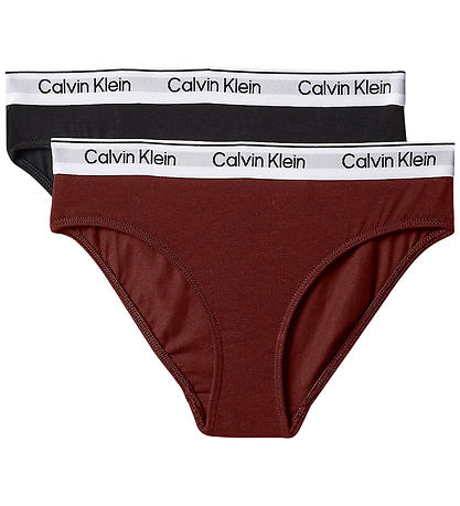 Calvin Klein Trusser - 2-pak - Fired Brick/Black