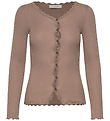 Rosemunde Cardigan - Rib - RkBalta - Walnut m. Blonder